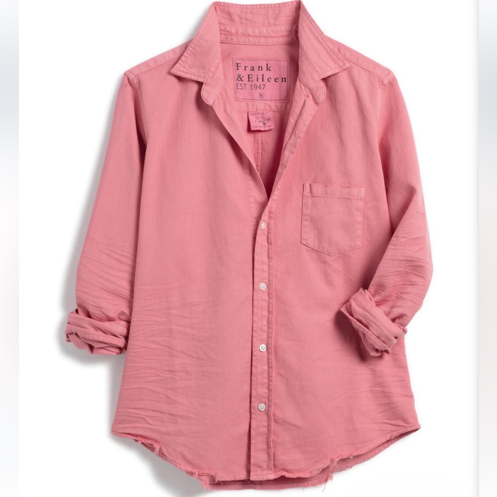 Frank & Eileen Barry button-down, Size small, Grapefruit